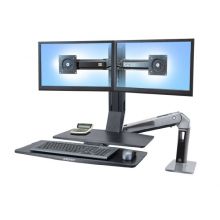 Рабочее место Ergotron 24-316-026, WorkFit-A Dual Monitor with Worksurface