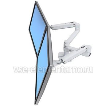 Кронштейн Ergotron 45-491-216, LX Dual Side-by-Side Arm, белый