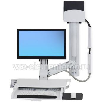 Рабочее место Ergotron 45-272-216, Style View Sit-Stand Combo System with Worksurface