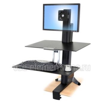 Рабочее место Ergotron 33-351-200, WorkFit-S, Single LD With Worksurface+