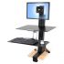 Рабочее место Ergotron 33-351-200, WorkFit-S, Single LD With Worksurface+
