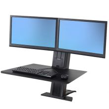 Рабочее место Ergotron 33-407-085, WorkFit-SR, Dual Monitor Sit-Stand Desktop Workstation