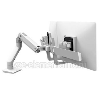 Кронштейн Ergotron 45-476-216, HX Desk Dual Monitor Arm, белый