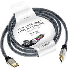 Кабель HDMI-HDMI Inakustik White (1,75 м), 010527502