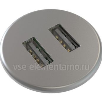 Розетка Kondator 935-PM30G, встраиваемая, антрацит
