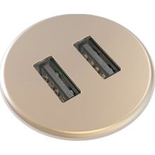 Розетка Kondator 935-PM30M, встраиваемая, шампань