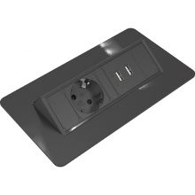Розеточный блок Kondator 935-F100B, настольный, чёрный