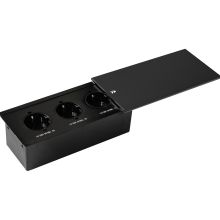 Розеточный блок Mebax JX-719J (серия JX), чёрный