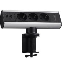 Розеточный блок Mebax G10203C-2UC (серия 102), чёрный