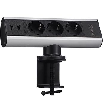 Розеточный блок Mebax G10203C-2UC (серия 102), чёрный