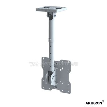 Кронштейн ARTKRON​ DNT-20 (300-500 мм, белый, с фланцем)