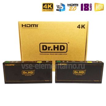 HDMI удлинитель по витой паре (UTP) Dr.HD EX 150 POE