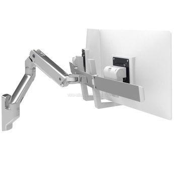 Кронштейн Ergotron 45-479-216, HX Wall Dual Monitor Arm, белый