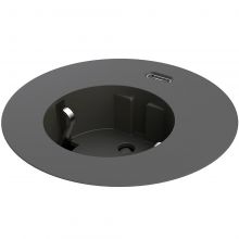 Розетка Kondator 935-PM62B (чёрная), встраиваемая