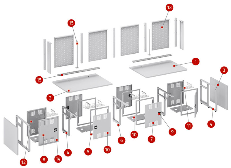 схема стола
